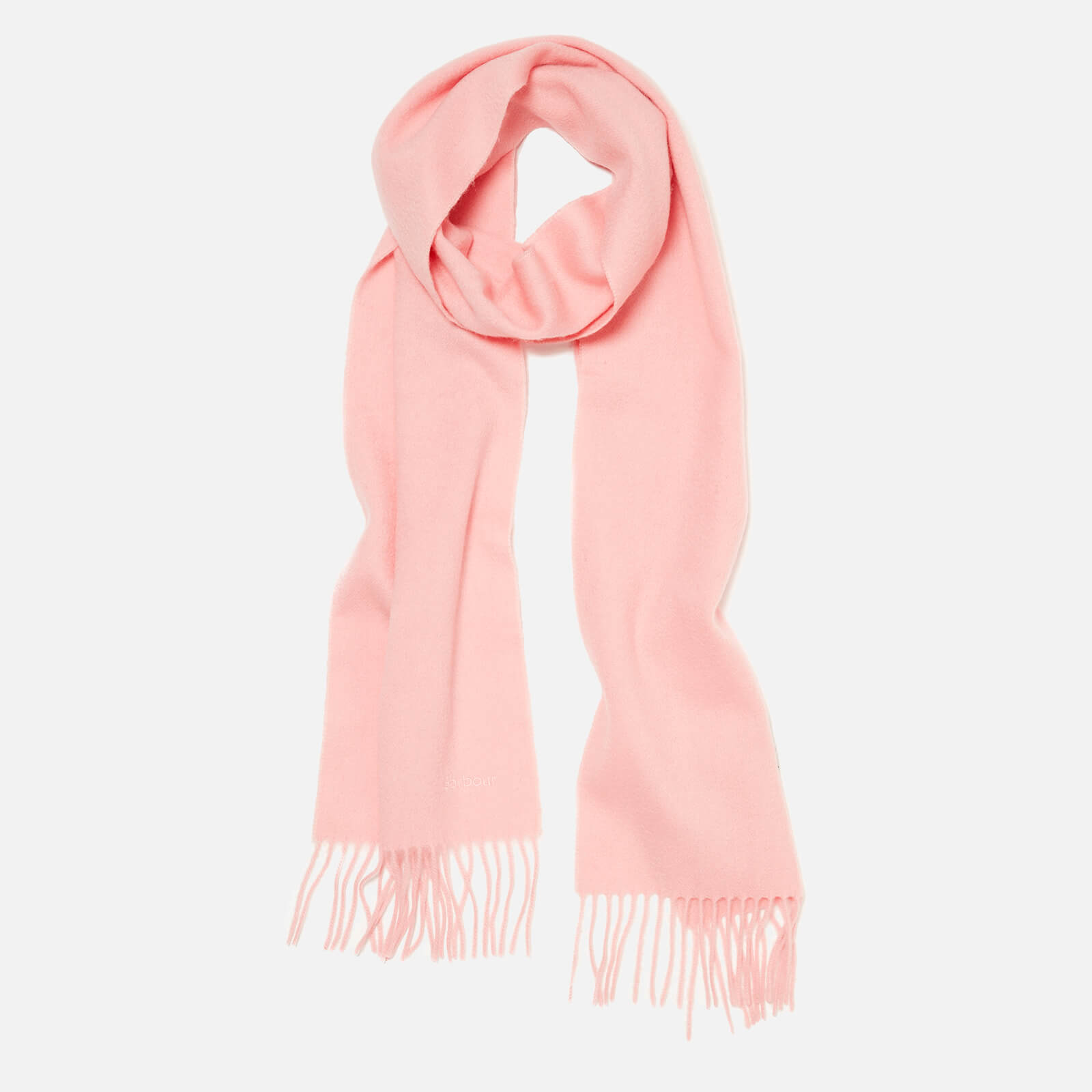 Image of Barbour Women's Lambswool Woven Scarf - Blush Pink