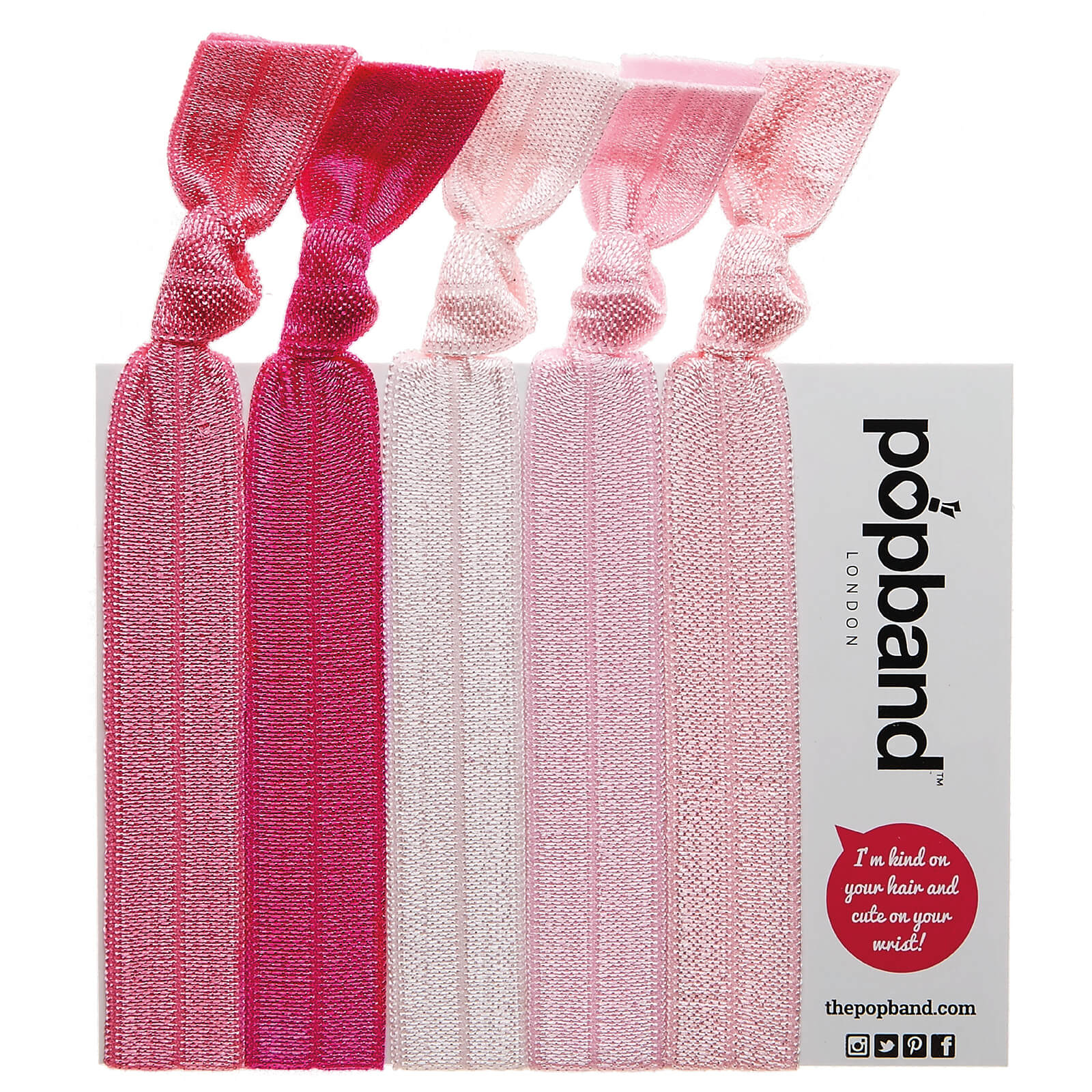 

Popband London Hair Ties - Bubblegum