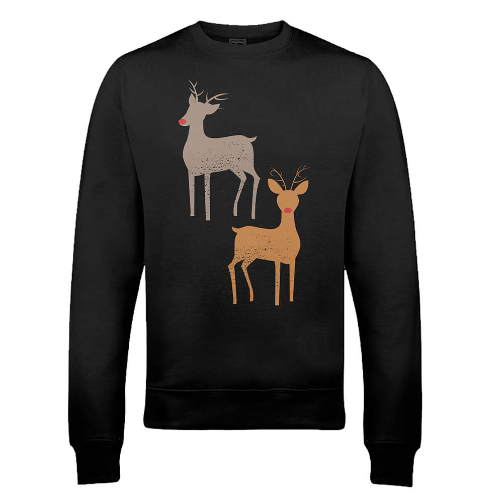 Rudolph Xmas Sweatshirt - S - Black