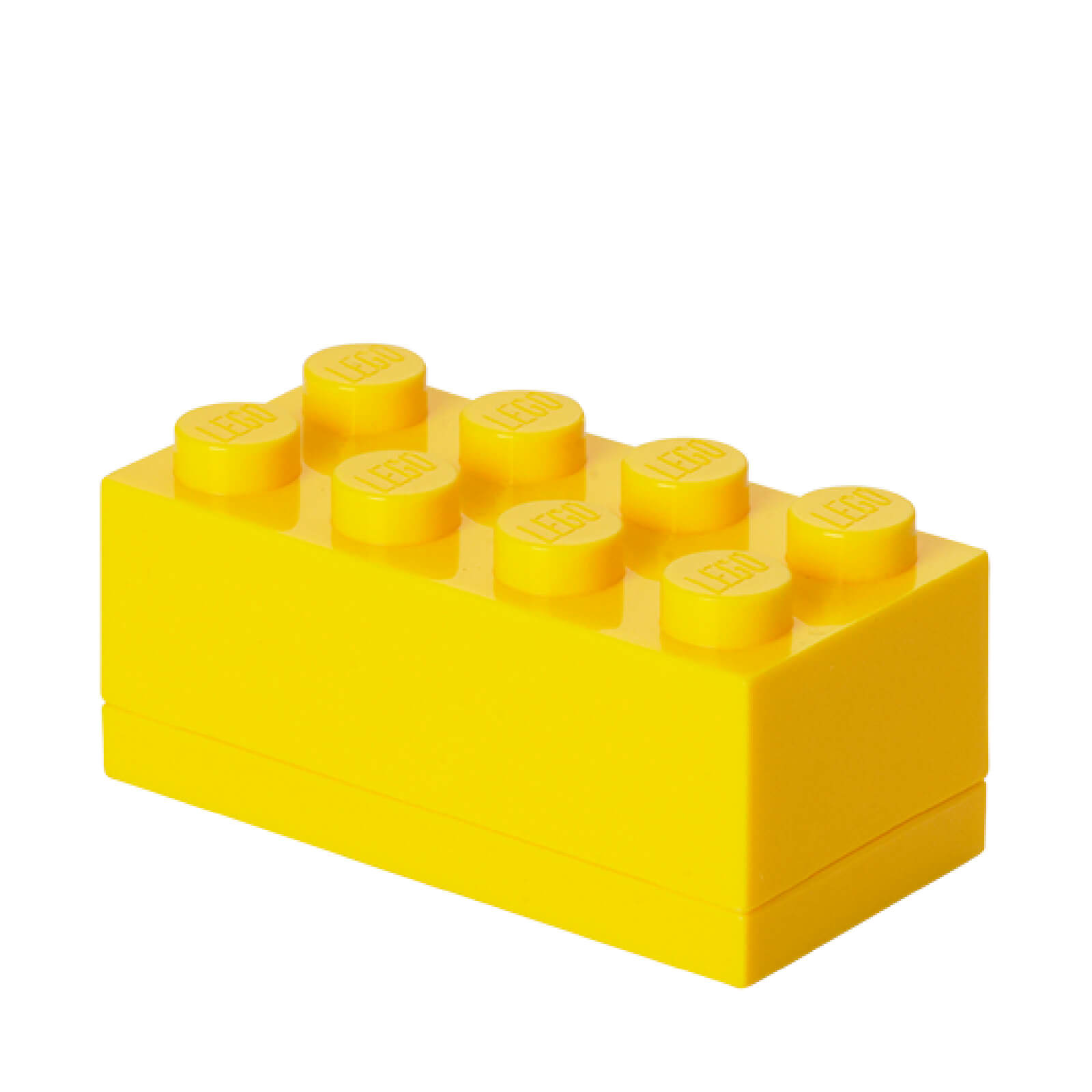 Mini Ladrillo de almacenamiento LEGO (8 espigas) - Amarillo