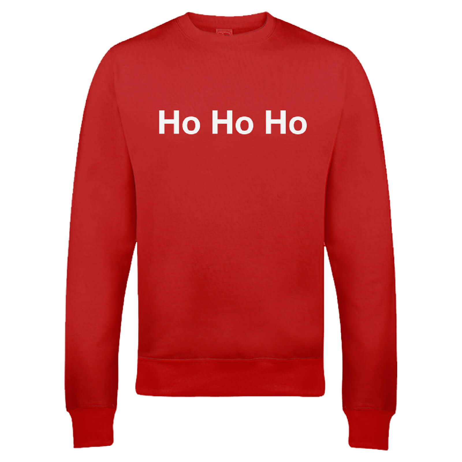 Festive Ho Ho Ho Christmas Sweatshirt - Red - S