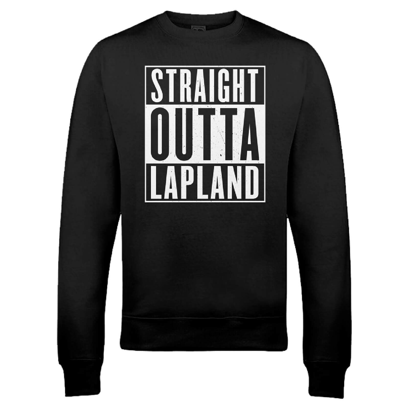 

Felpa Natalizia Straight Outta Lapland - Nero - S