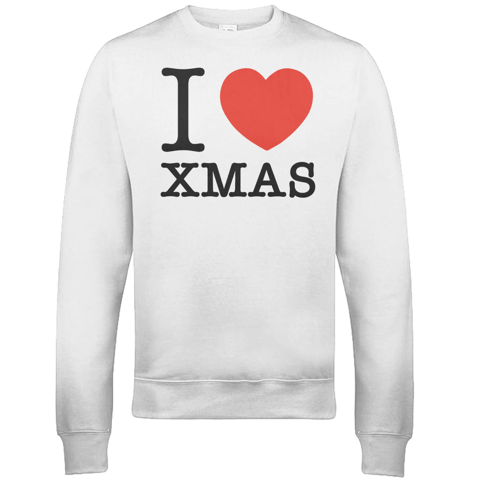 I Heart Xmas Christmas Sweatshirt - White - S