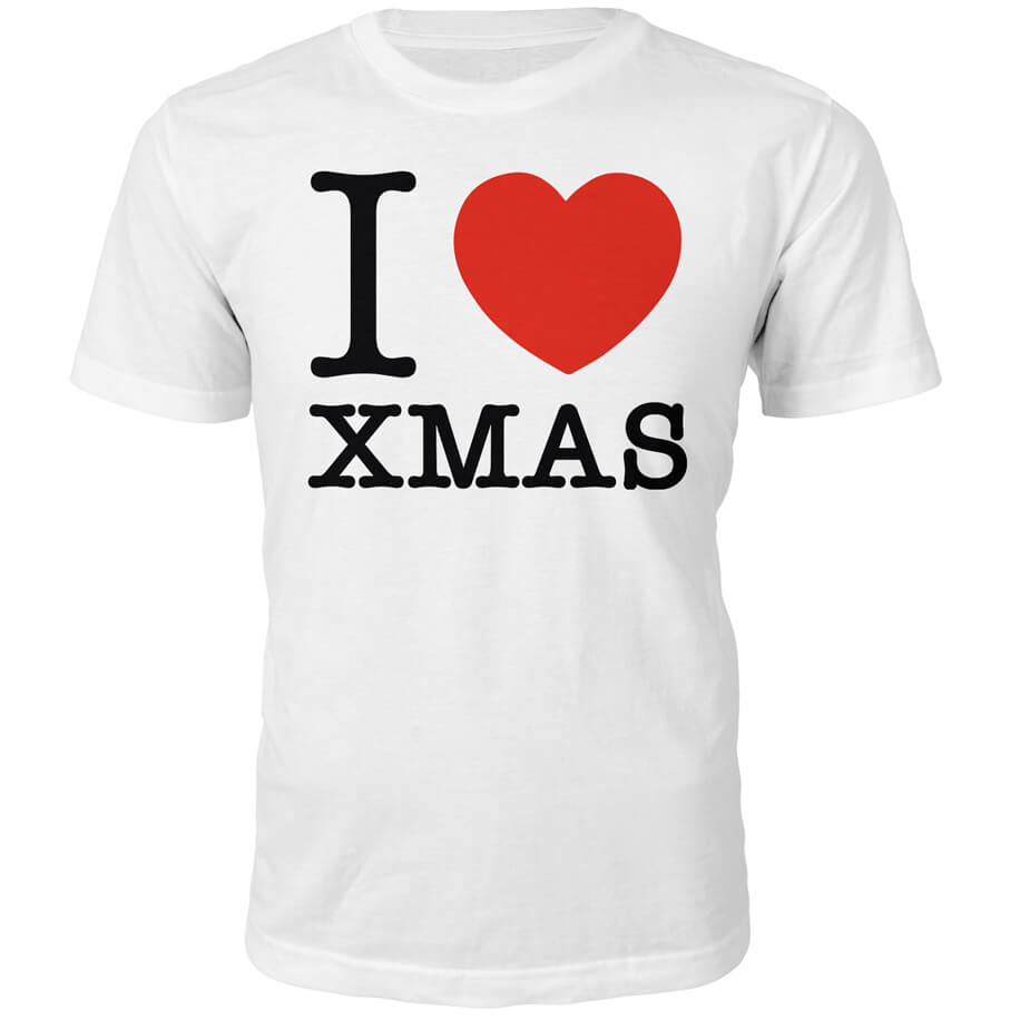 I Heart Xmas Christmas T-Shirt - White - S - White