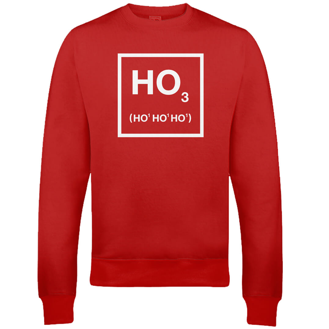 Ho Ho Ho Christmas Sweatshirt - Red - S