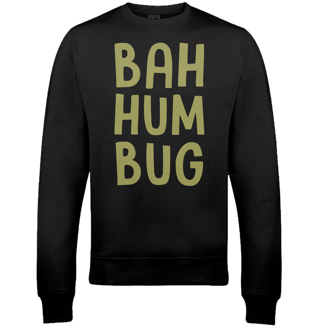 Bah Hum Bug Christmas Sweatshirt - Black - S