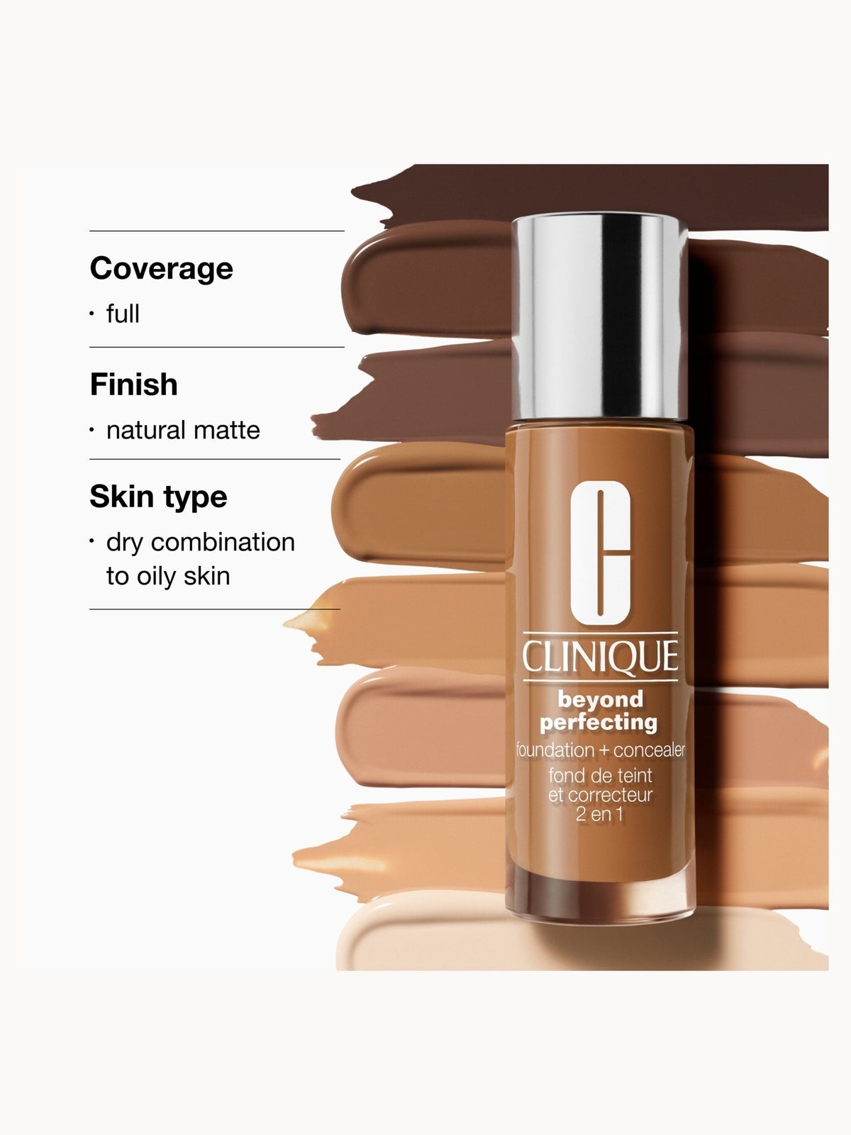 Clinique Beyond Perfecting Foundation and Concealer 30ml (Various Shades) - Sesame 4