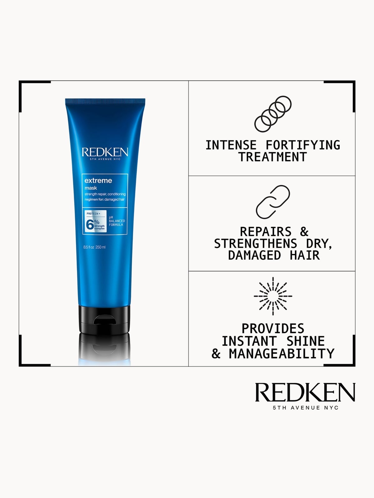 Redken Extreme Strength Repair Hair Mask For Damaged Hair 250ml, photo 4