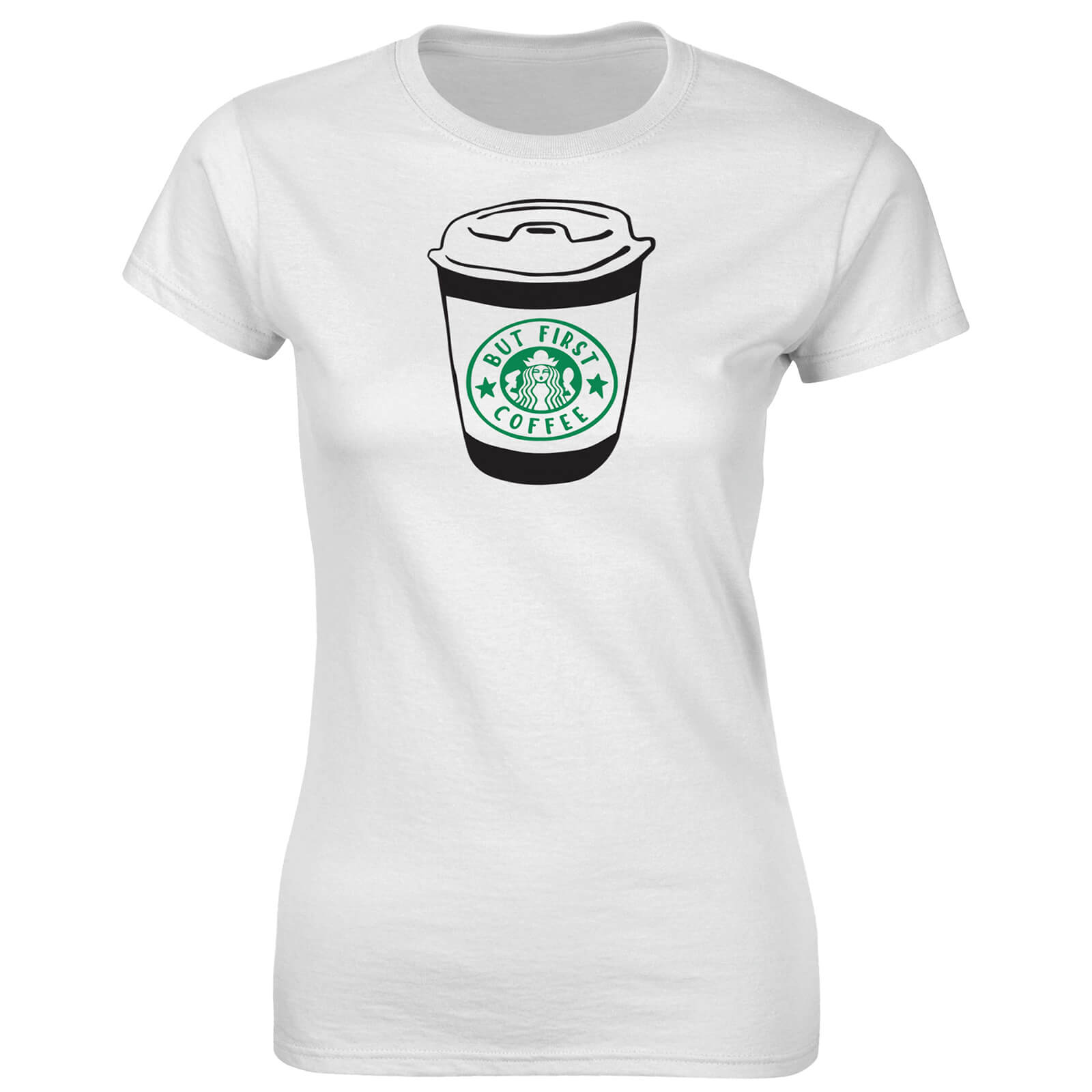 Fitness Women's But First Coffee T-Shirt - White - S - White