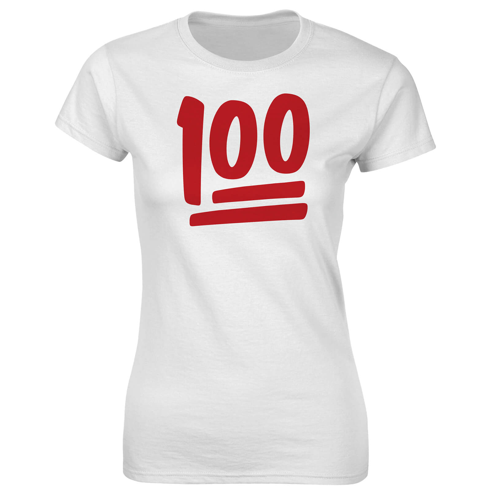 Fitness Women's 100Percent T-Shirt - White - S - White