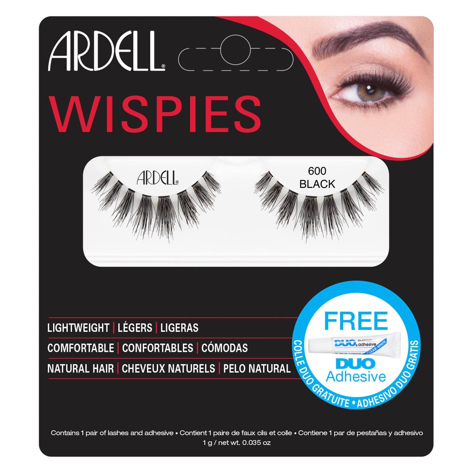 

Накладные ресницы (пучки) Ardell Wispies Cluster False Eyelashes - 600 Black