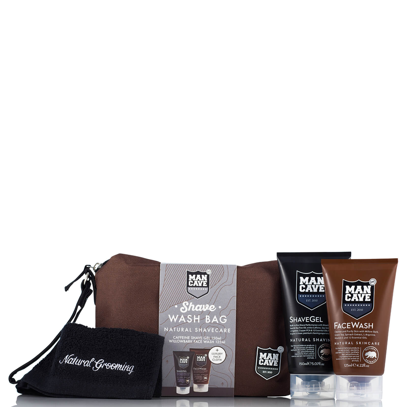 

ManCave Shave Wash Bag - 4 Piece Gift Set