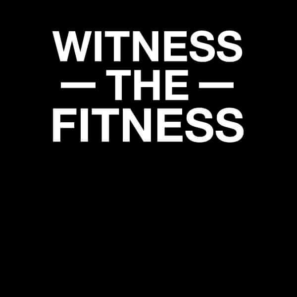 The Slogan Collection Witness The Fitness Slogan Sweatshirt - Black - S - Black