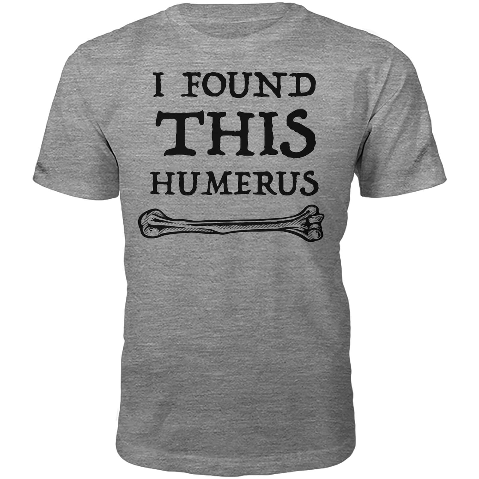 Humerus Slogan T-Shirt - Grey - S