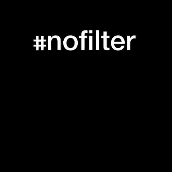 T-Junkie #Nofilter Slogan Sweatshirt - Black - S - Black