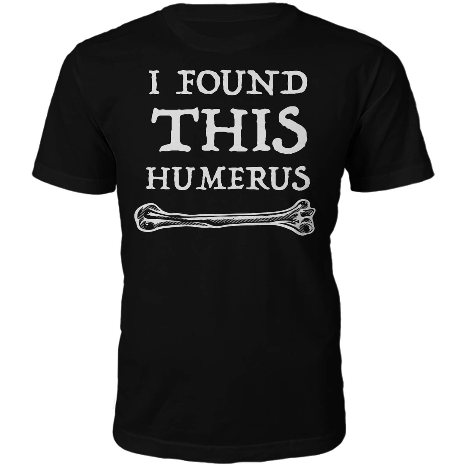 Men's Humerus Slogan T-Shirt - Black - S - Black