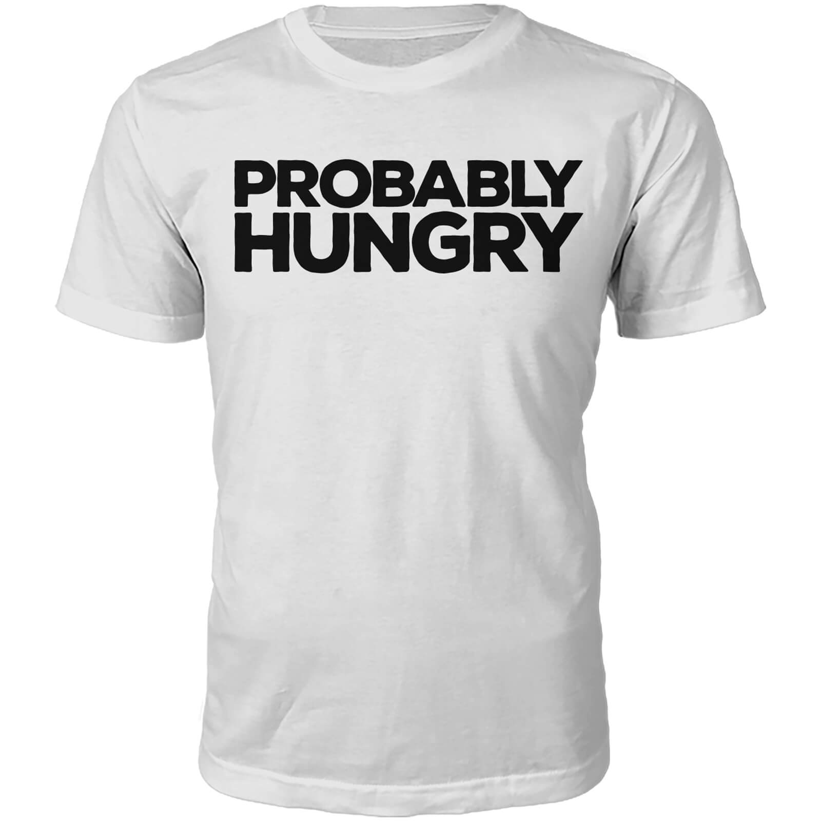 Probably Hungry Slogan T-Shirt - White - S - White