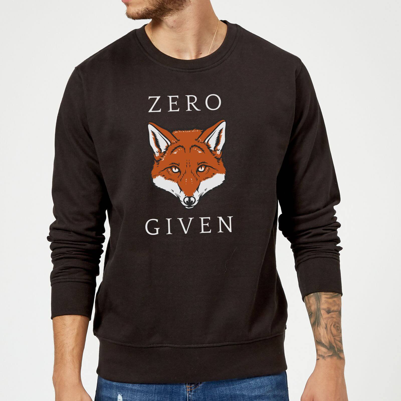 Zero Fox Given Slogan Sweatshirt - Black - S