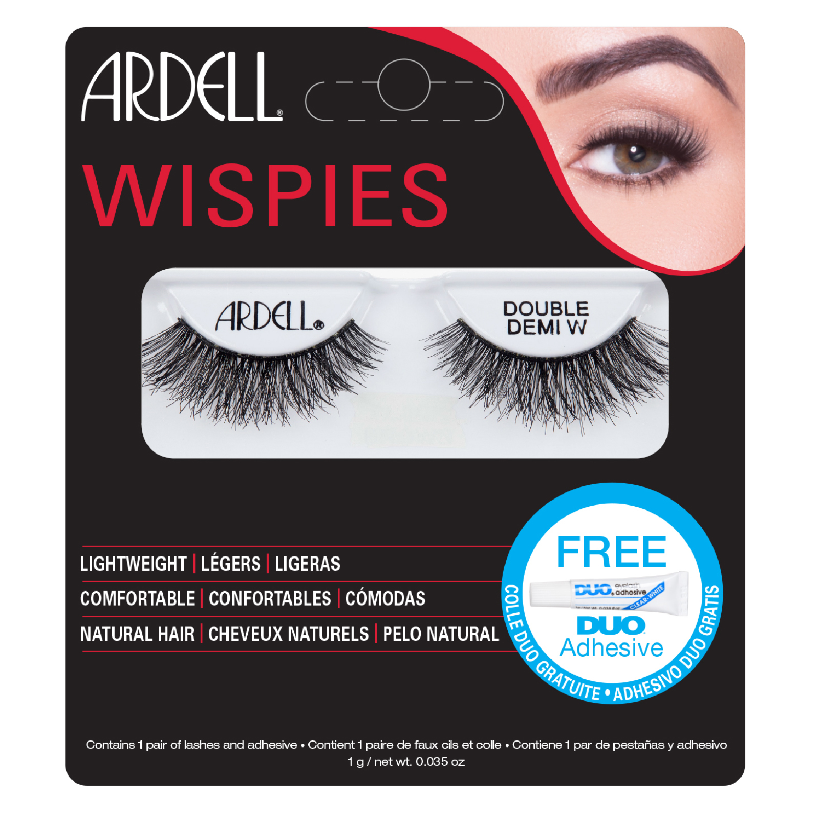 Ardell Double Up Demi Wispies False Eyelashes - Black
