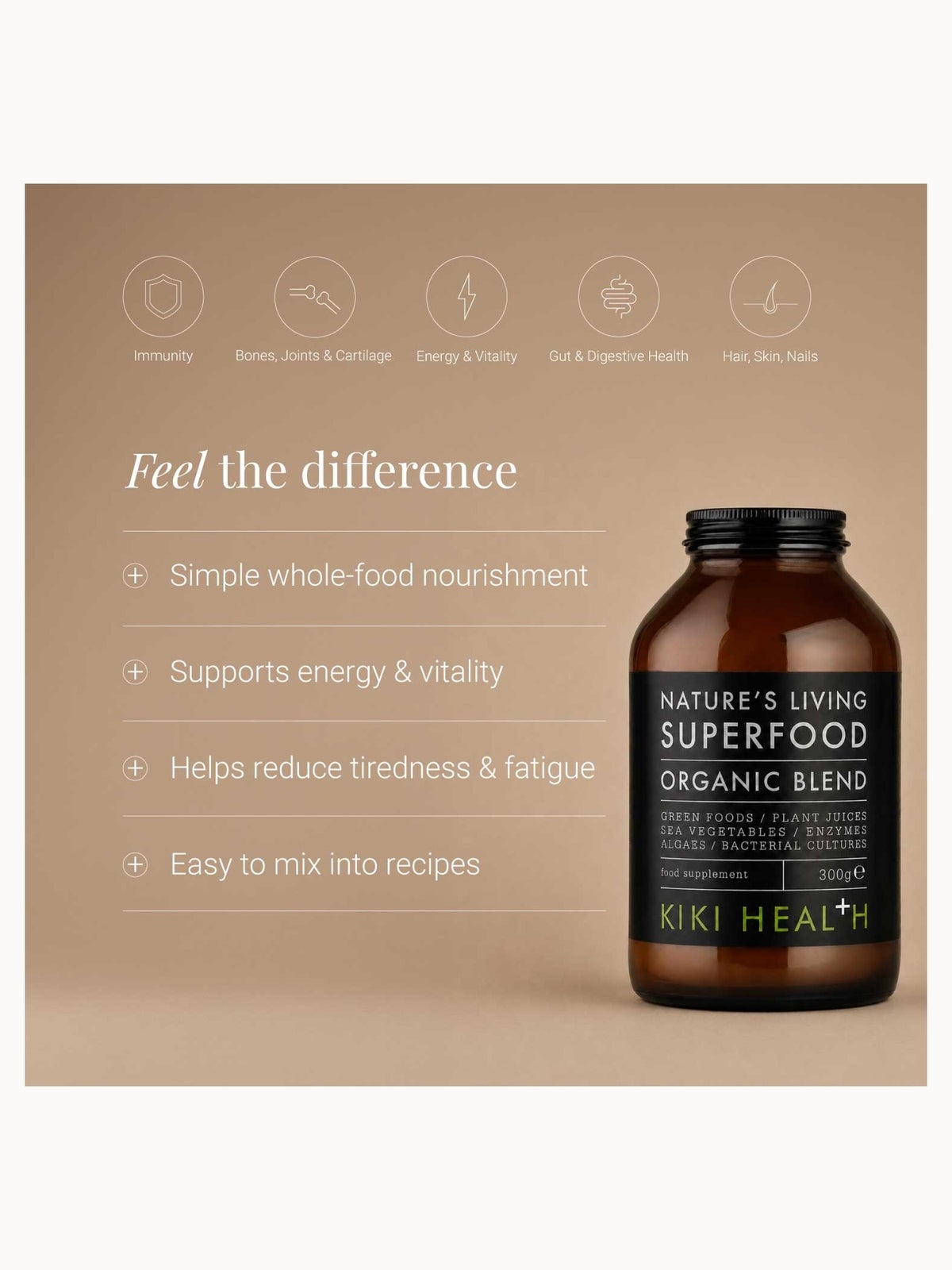 KIKI Health Organic Nature's Living Superfood 300g, photo 2