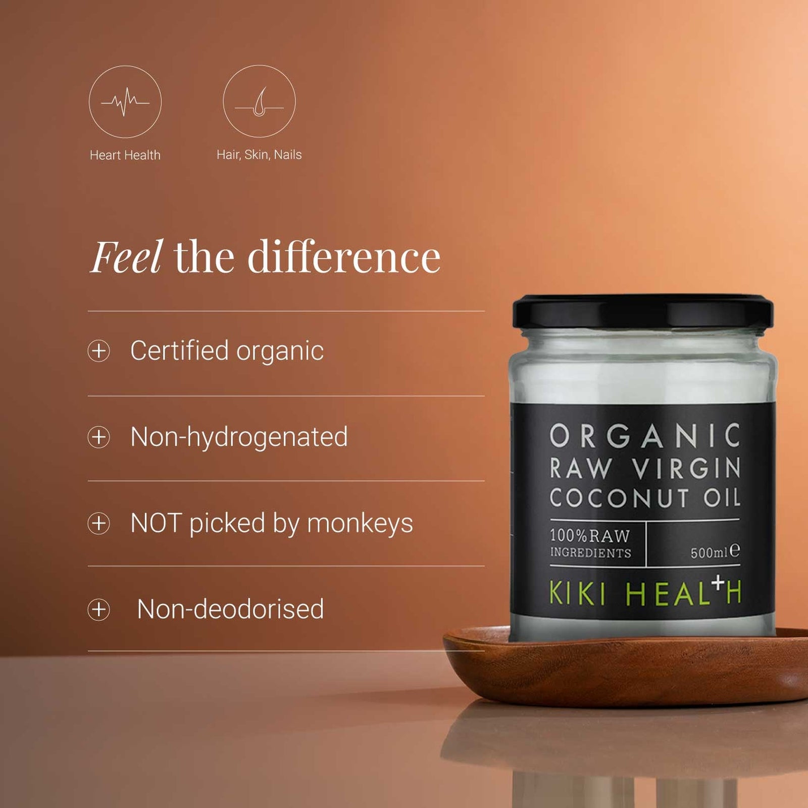 Kiki Health Organic Coconut Oil - 500ml