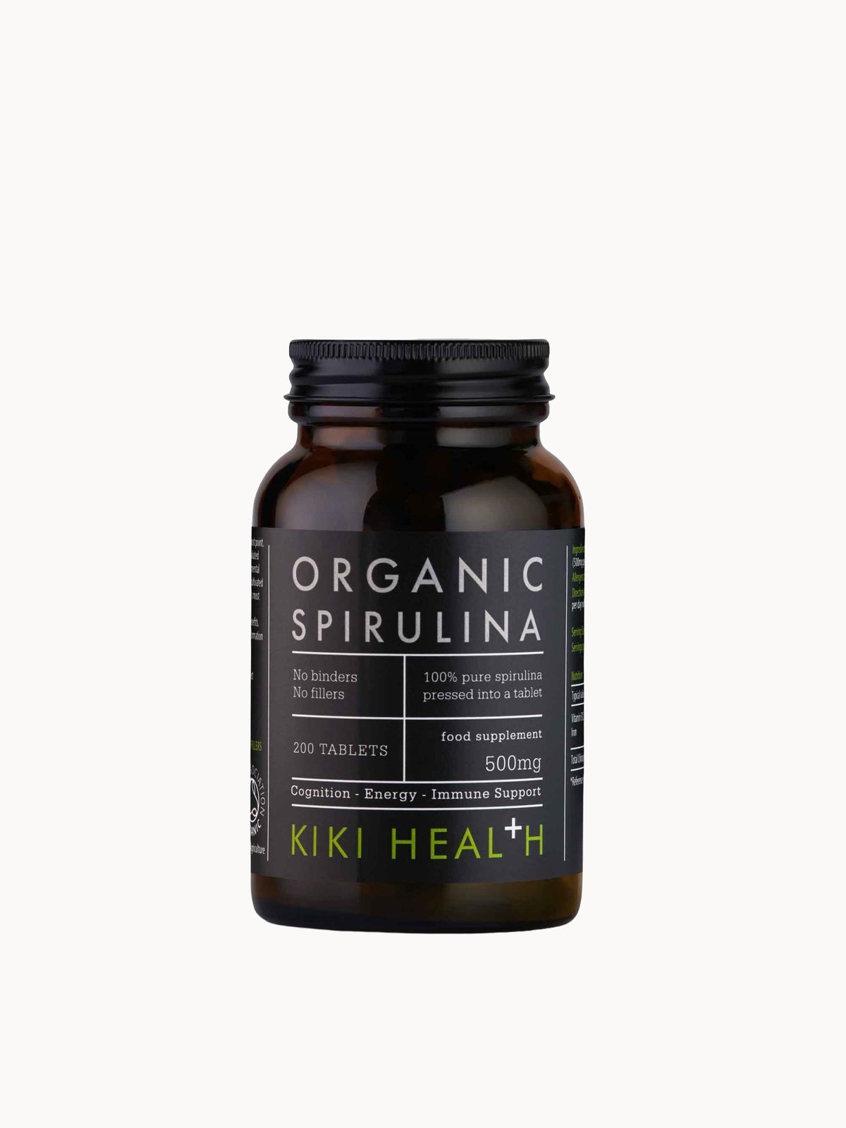 KIKI Health Organic Spirulina Tablets (200 Tablets)