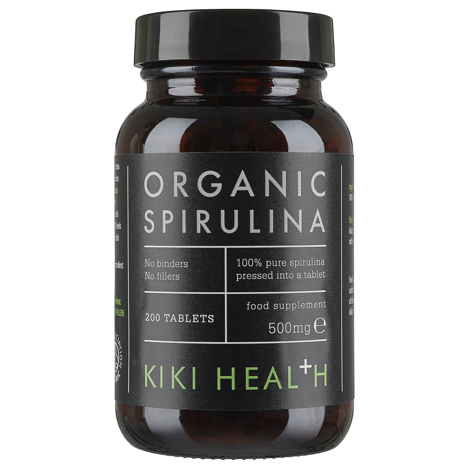 KIKI Health Organic Spirulina Tablets (200 Tablets)