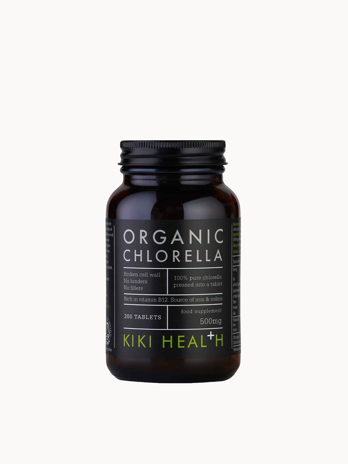 KIKI Health Organic Chlorella Tablets (200 Tablets)