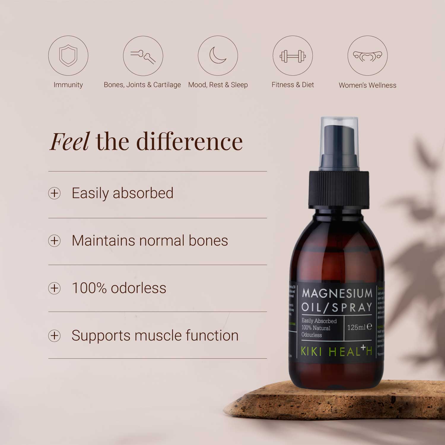 Kiki Health Magnesium Oil - 125ml