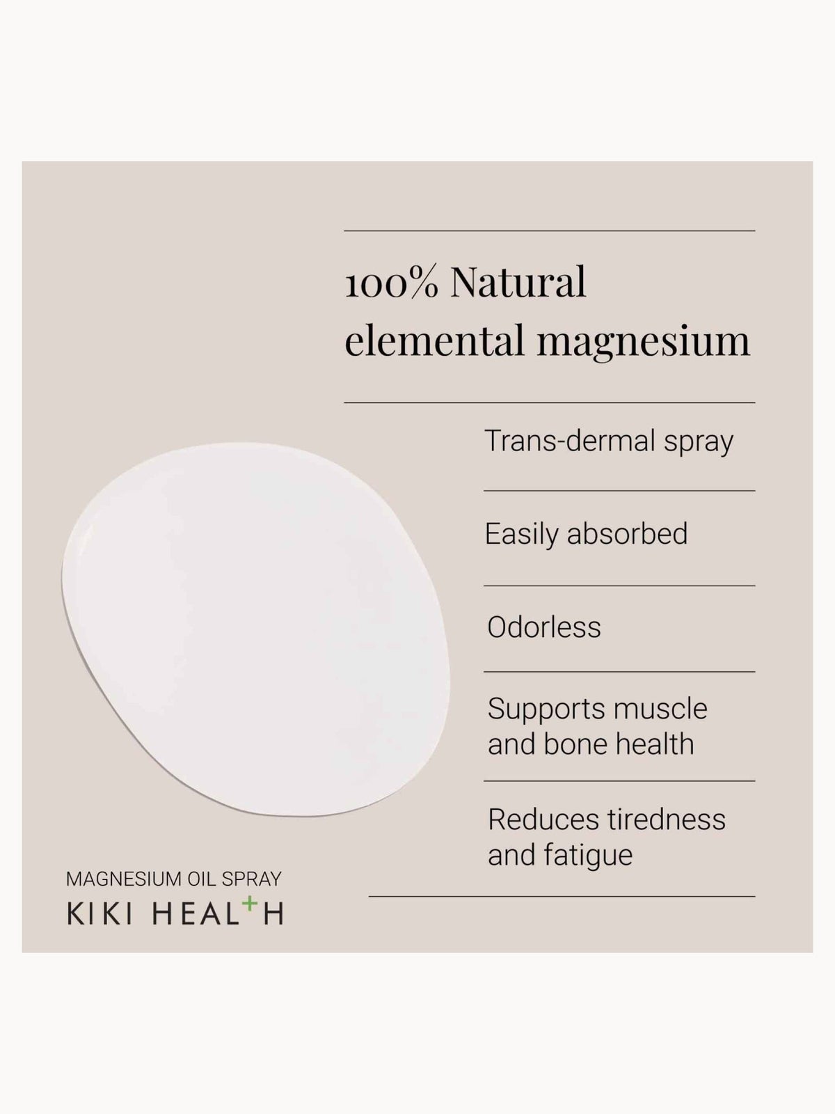 KIKI Health Magnesium Oil 125ml 2