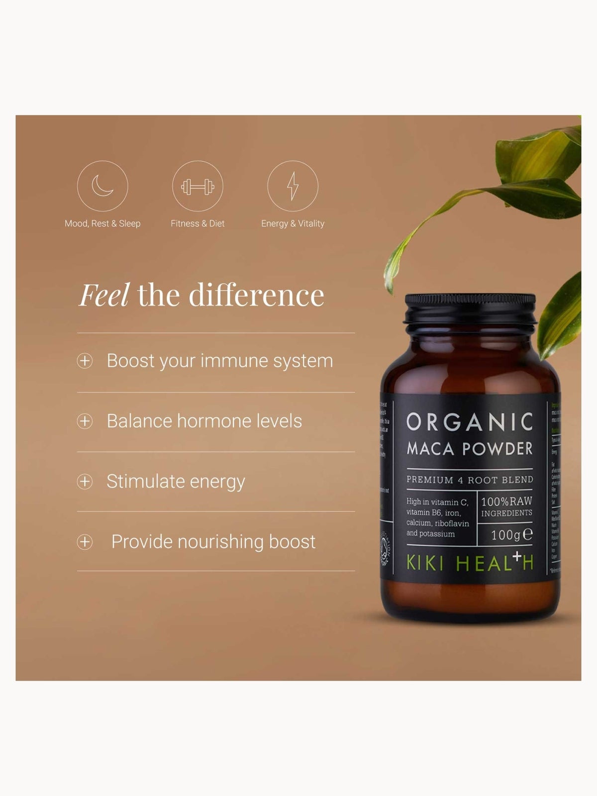 KIKI Health Organic Maca Powder 100g, photo 2