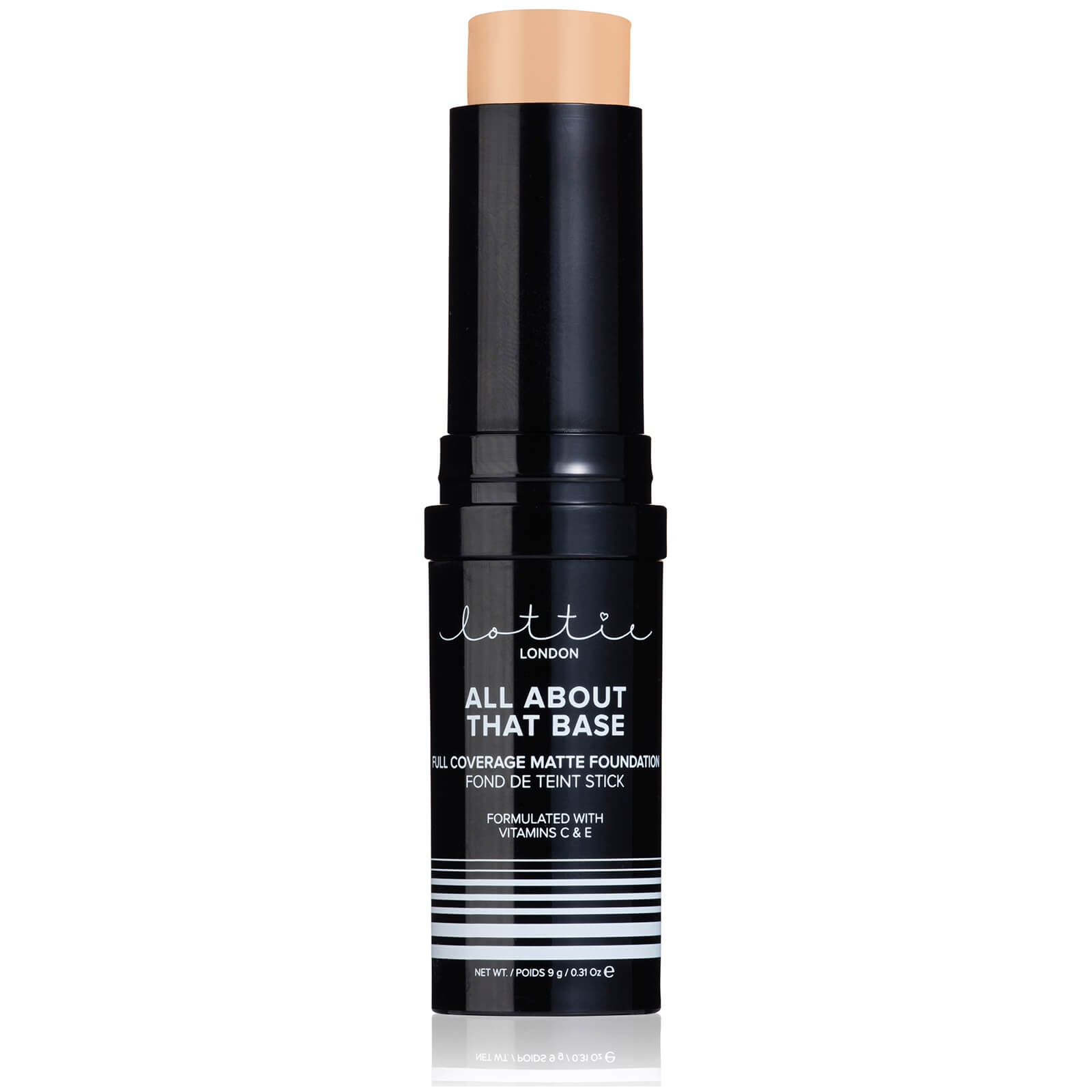 Lottie London Full Coverage Matte Foundation Stick 9g (Various Shades) - 6 Toasted Almond