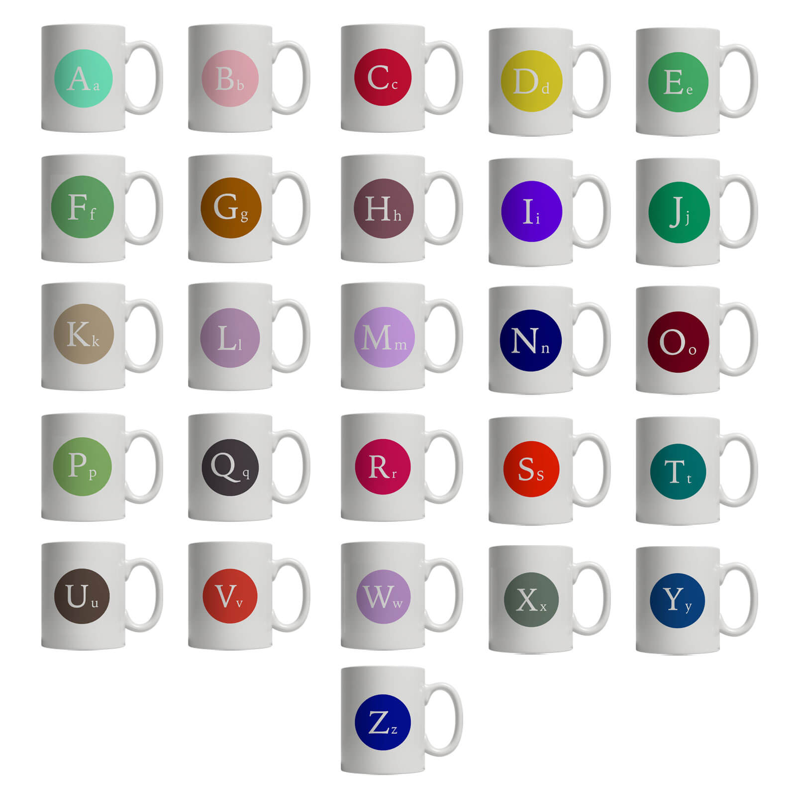 The Alphabet Collection Alphabet Letter Mug - R-Ruby | adult