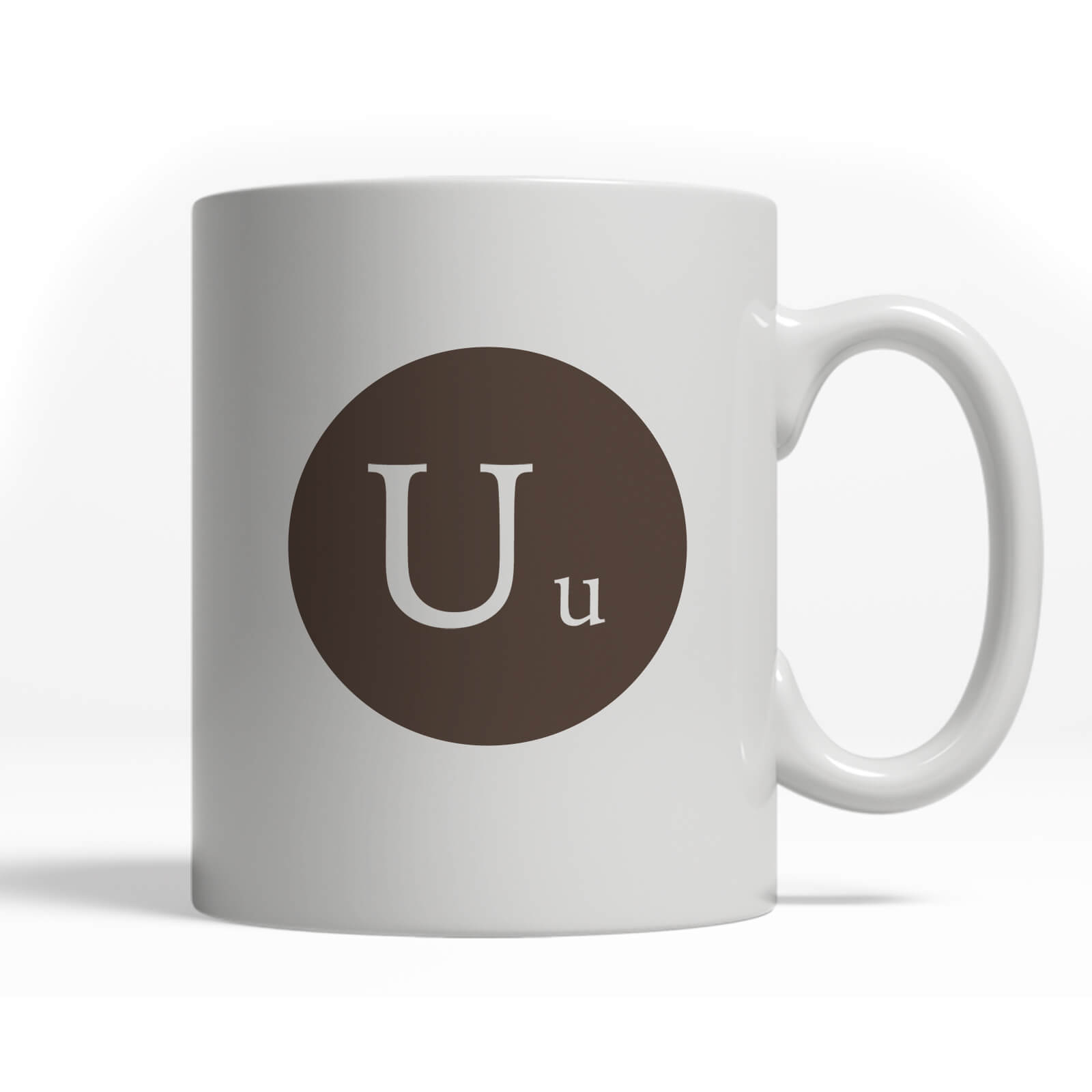Alphabet Letter Mug - U-Umber