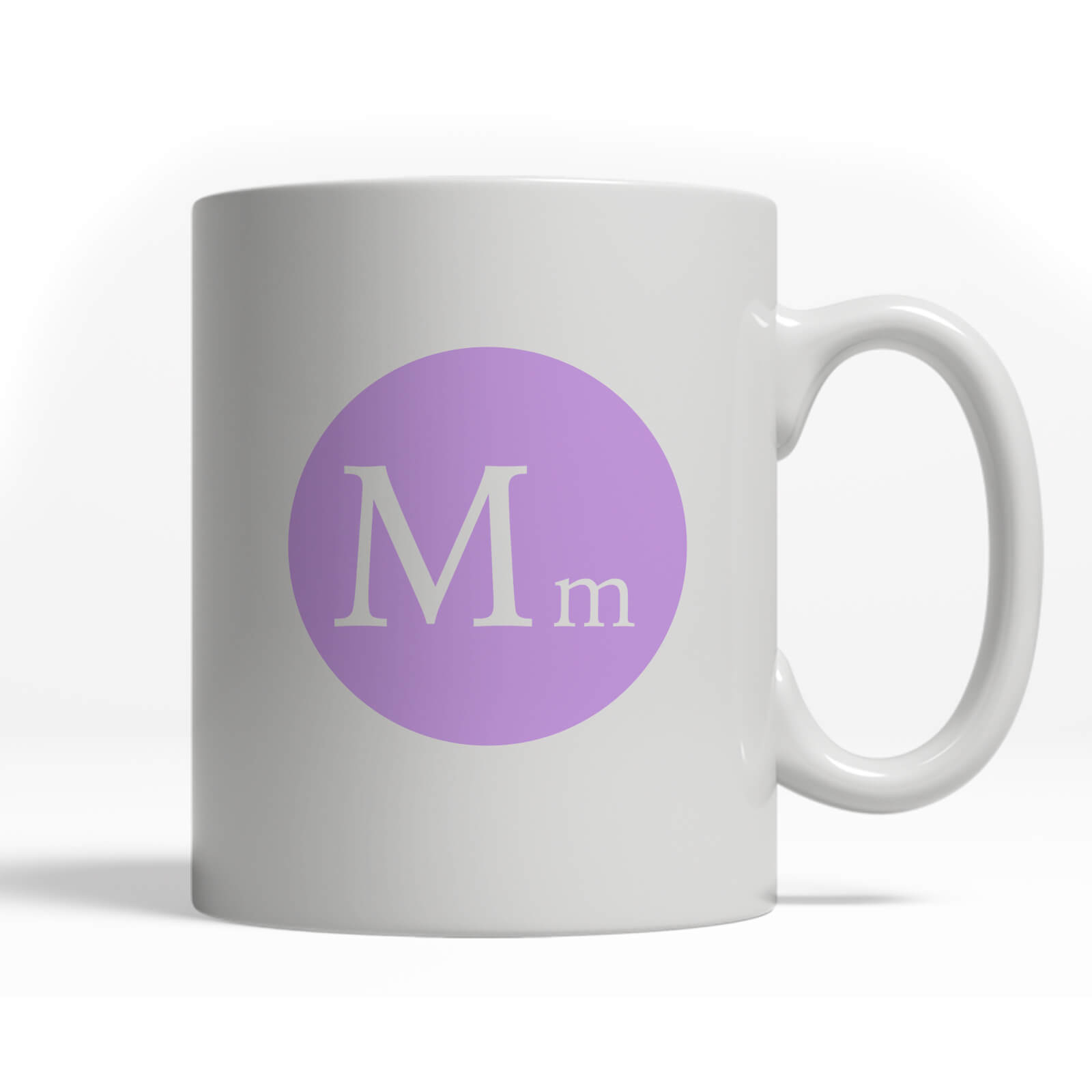 Alphabet Letter Mug - M-Mauve