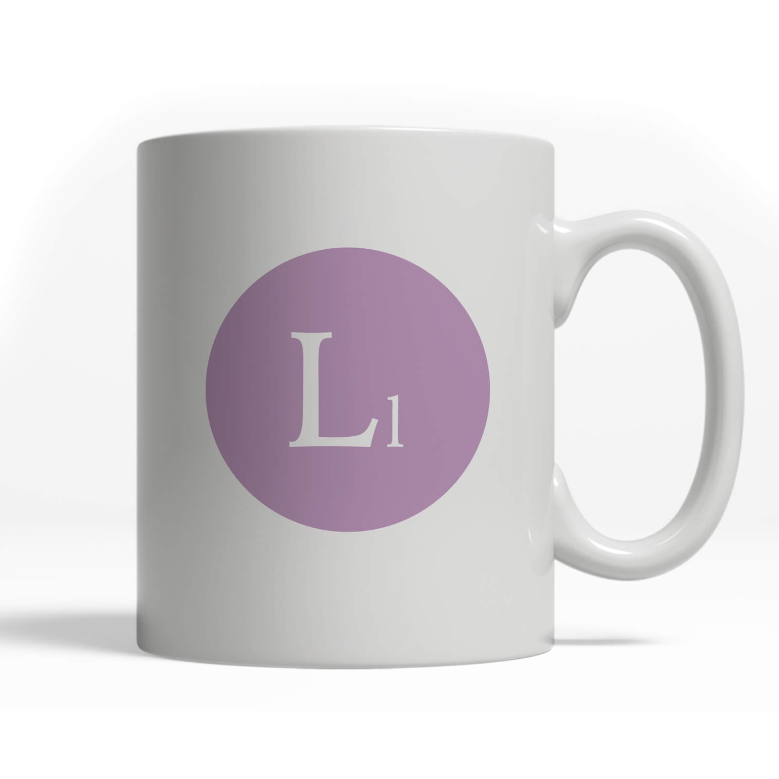 Alphabet Letter Mug - L-Lilac