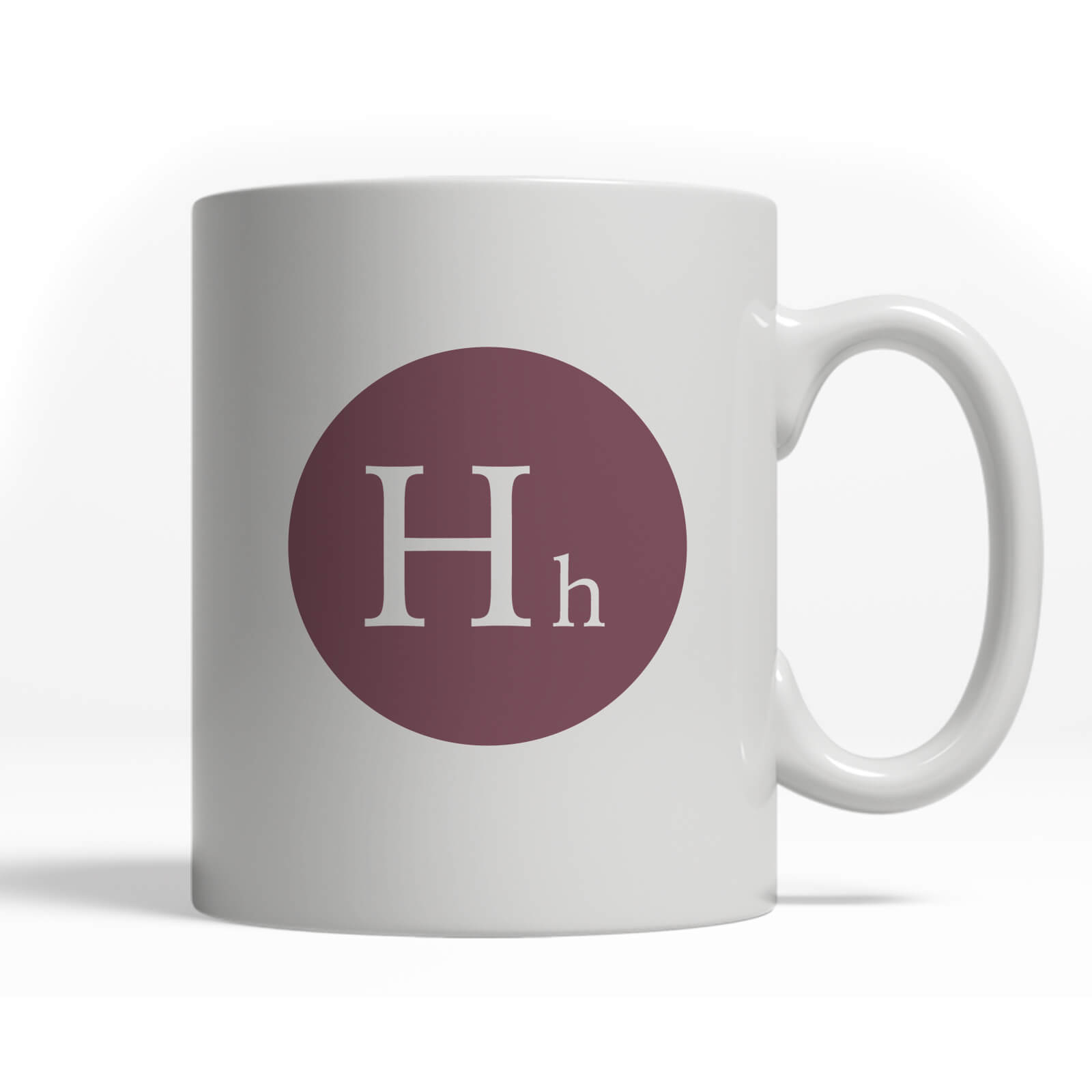 Alphabet Letter Mug - H-Heather