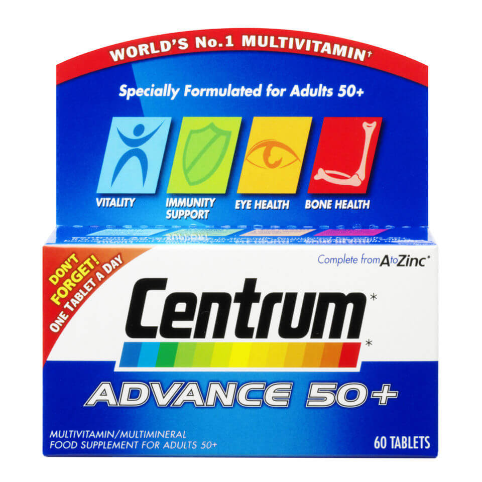 Centrum Advance 50 Plus Multivitamin Tablets - (60 Tablets)