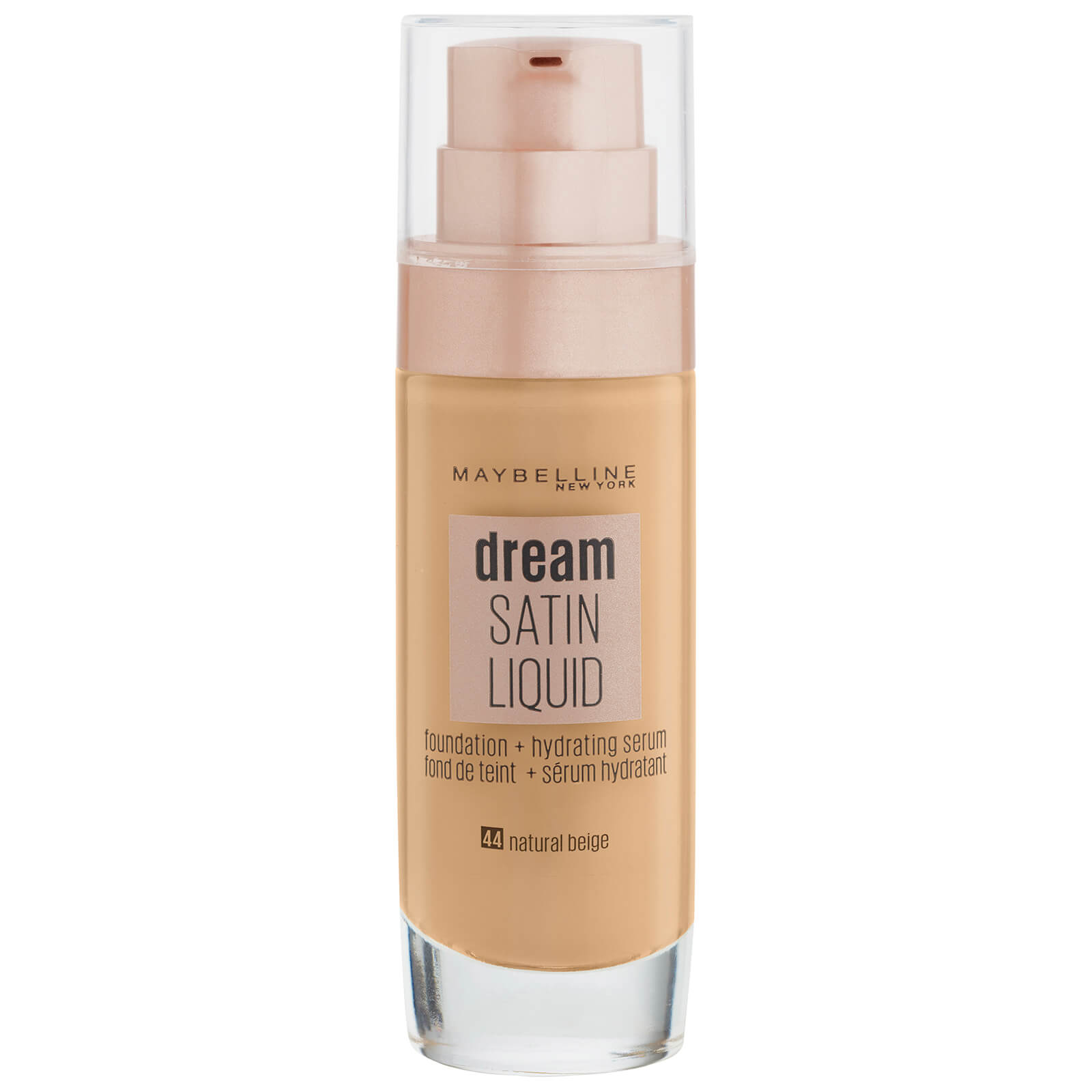 

Maybelline Dream Satin Liquid Foundation with Hydrating Serum 30ml (Various Shades) - 44 Natural Beige