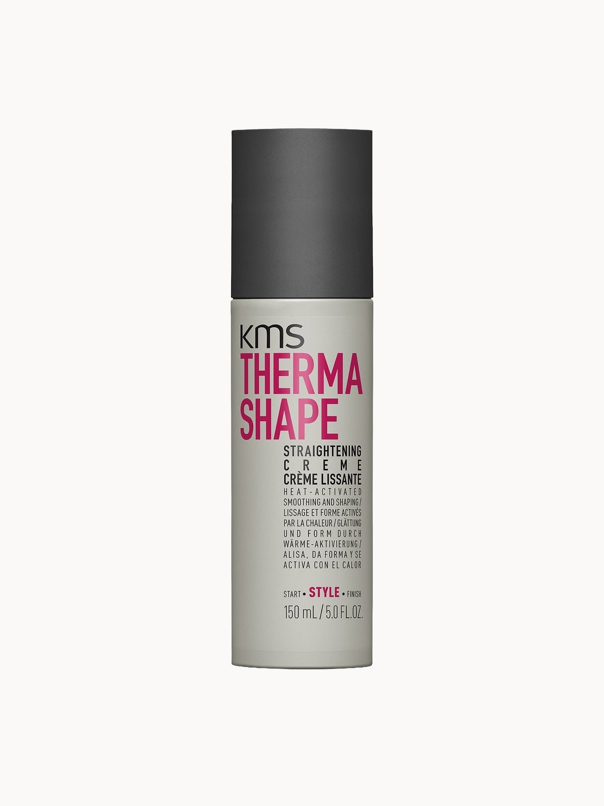 KMS Thermashape Straightening Crème for Smoothing Curly, Medium to Thick, Coarse Hair 150ml