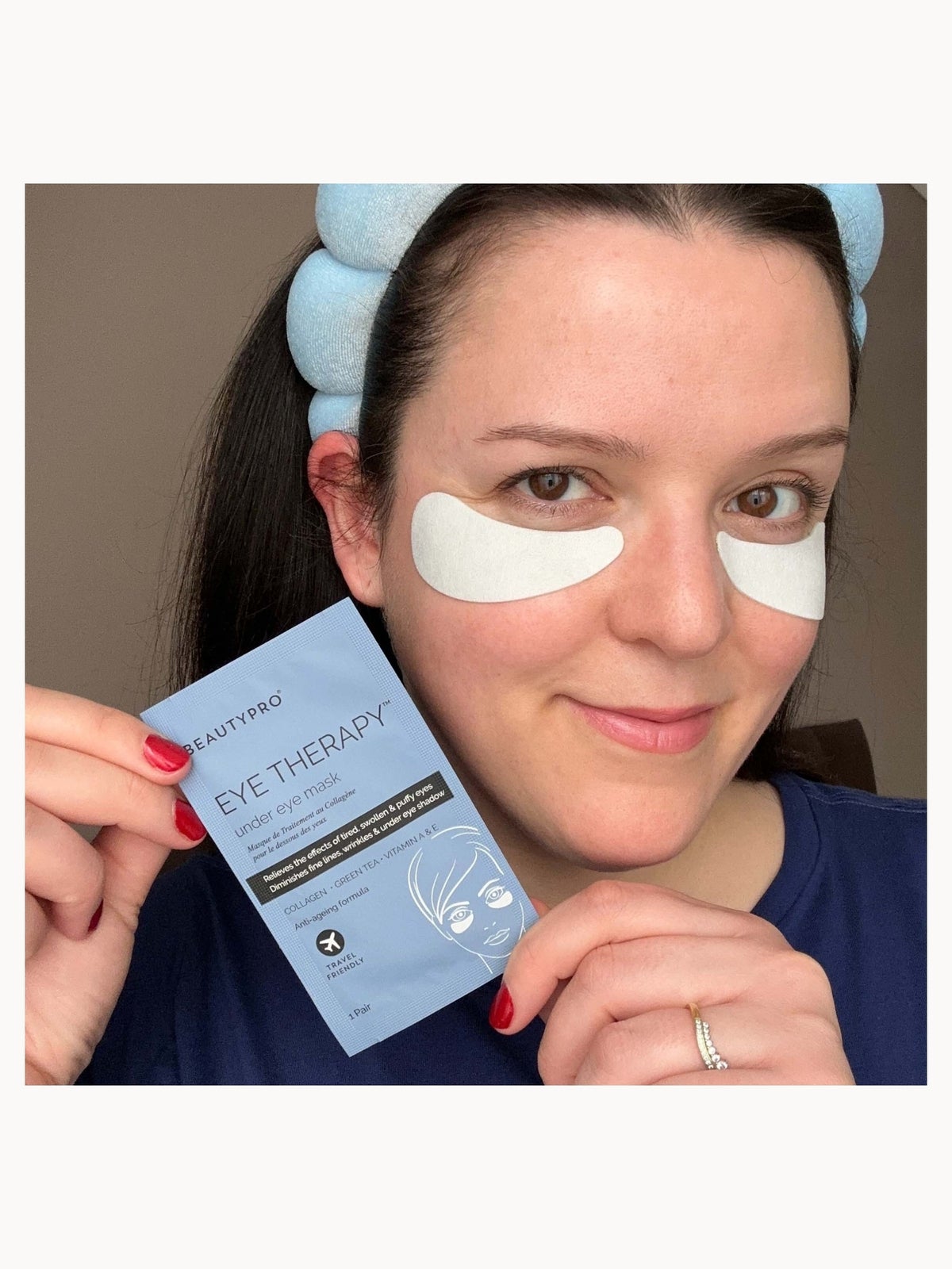 BEAUTYPRO Eye Therapy Under Eye Mask with Collagen and Green Tea Extract (3 Applications) 3