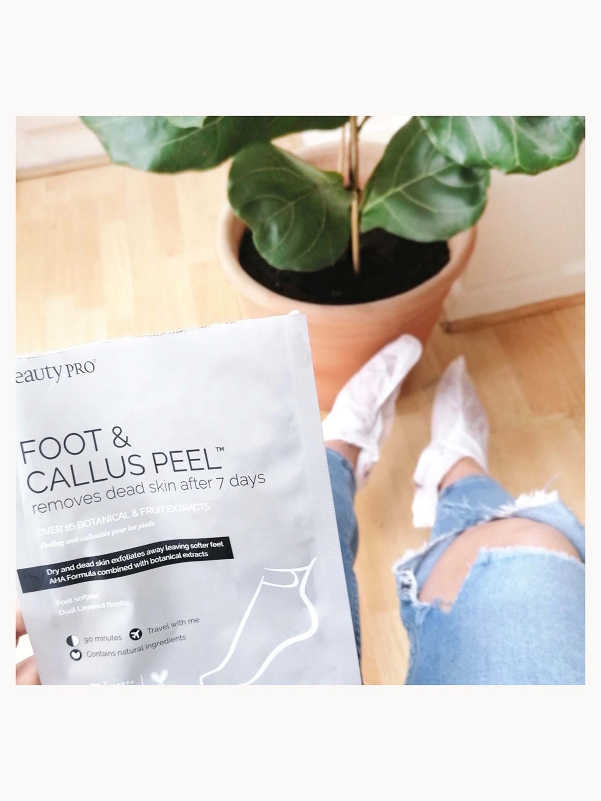 BEAUTYPRO Foot and Callus Peel with over 17 Botanical and Fruit Extracts (1 Pair) 2