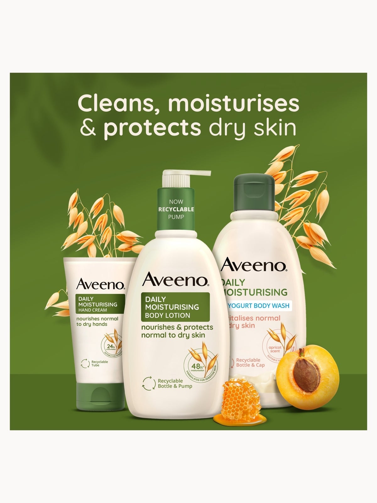 Aveeno Daily Moisturising Body Wash - Apricot and Honey 300ml 4