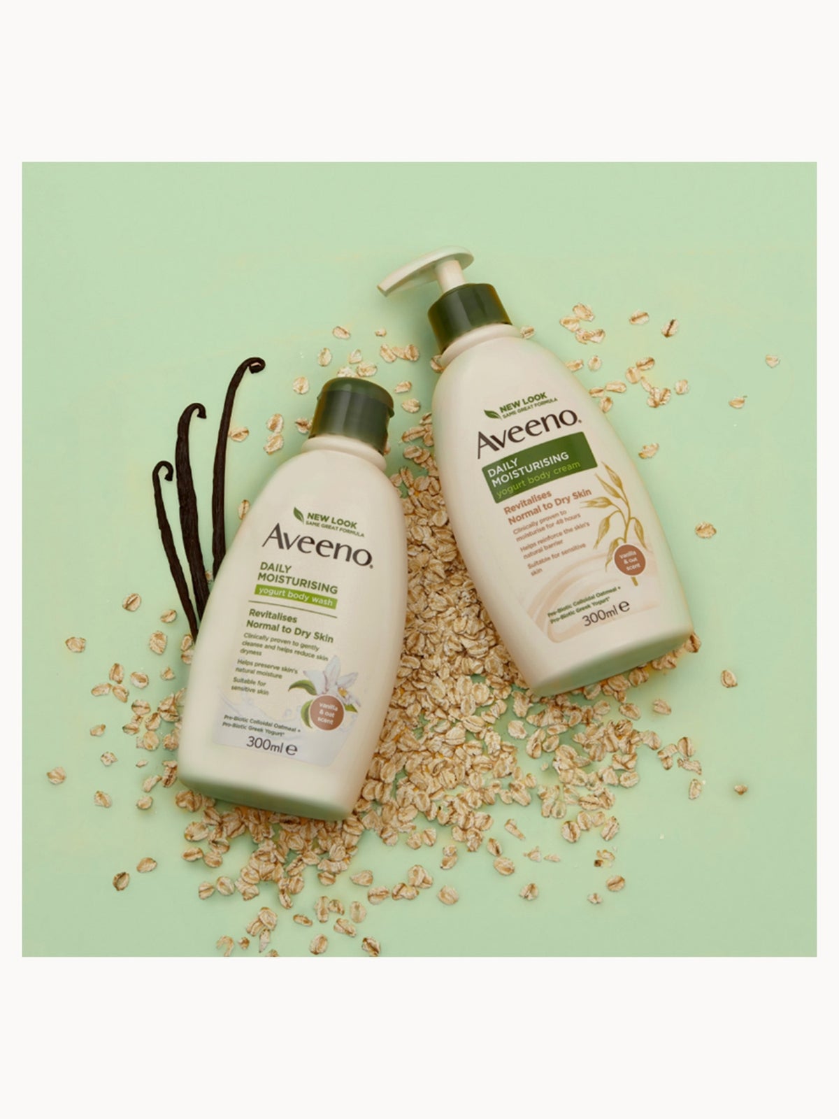 Aveeno Daily Moisturising Yogurt Body Wash Vanilla & Oat Scented 300ml 4