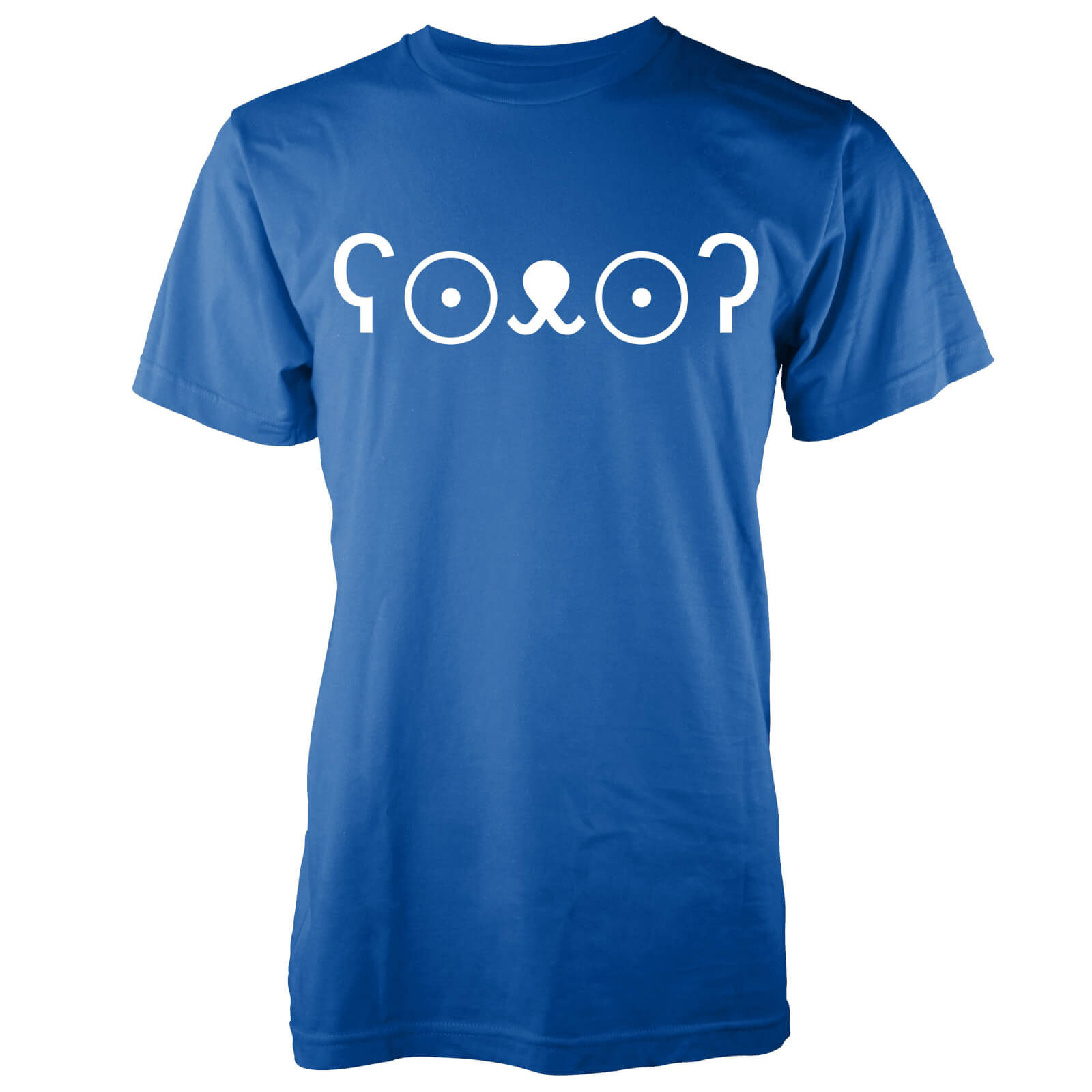 Men's Cute Bear Jemoticon T-Shirt - S - Blue
