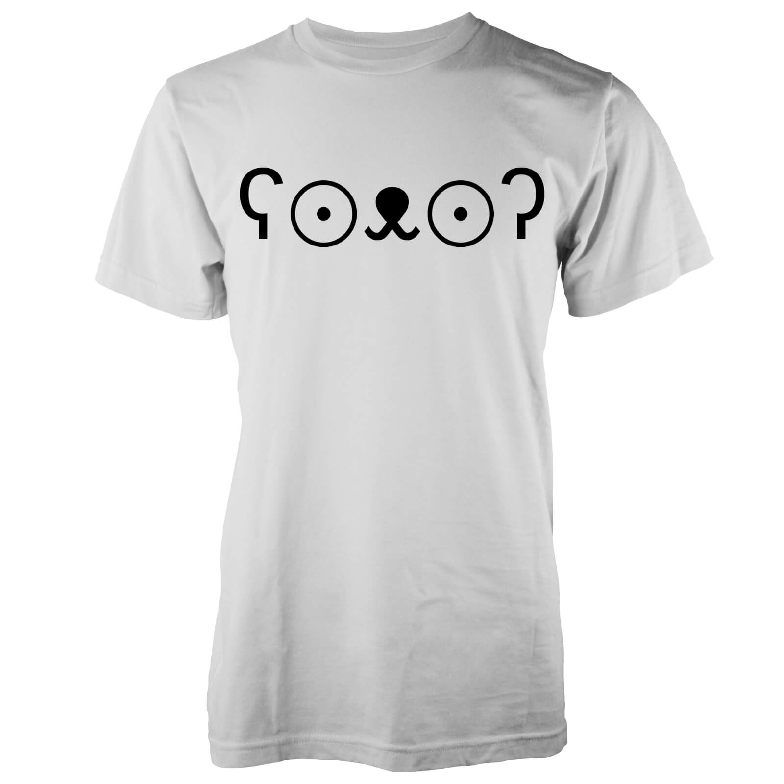 Men's Cute Bear Jemoticon T-Shirt - S - White