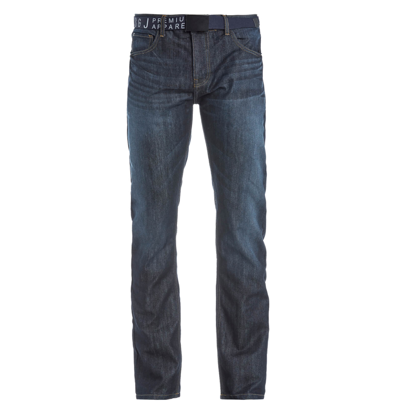 Smith & Jones Men's Furio Dark Wash Jeans - Blue Denim - W32/L32 - Blauw