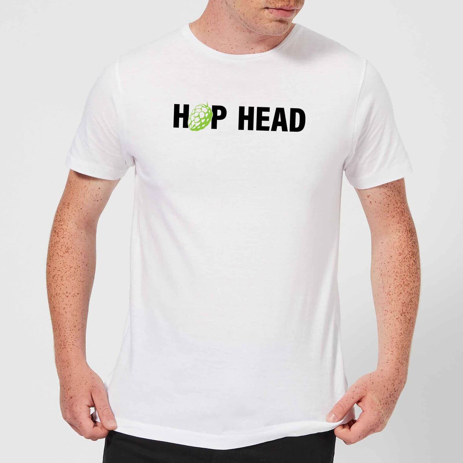 Beershield Hop Head Men's T-Shirt - S - White