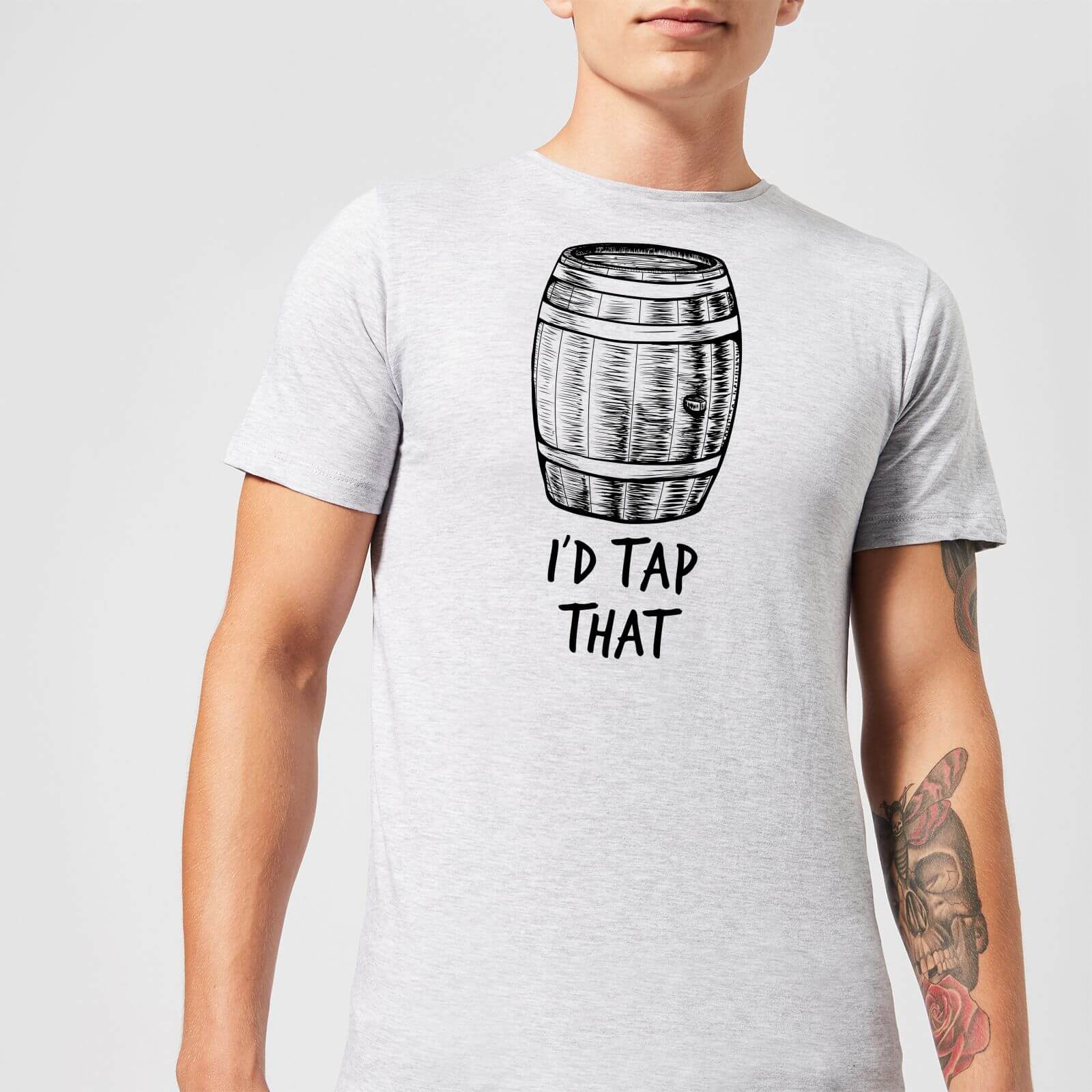 Beershield I'd Tap That Men's T-Shirt - S - Grey