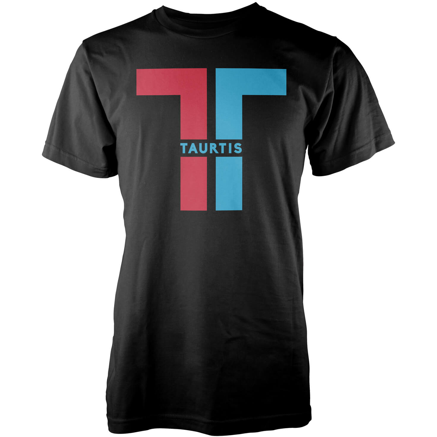 Taurtis Split Logo Insignia Men's T-Shirt - S - Black
